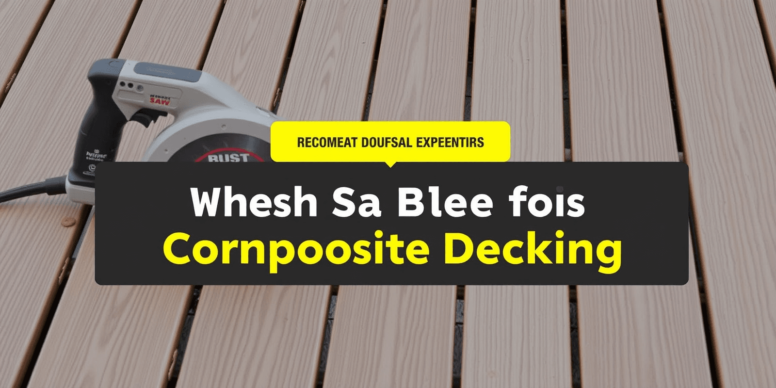 Best Saw Blades for Cutting Composite Decking: Reviews and Recommendations