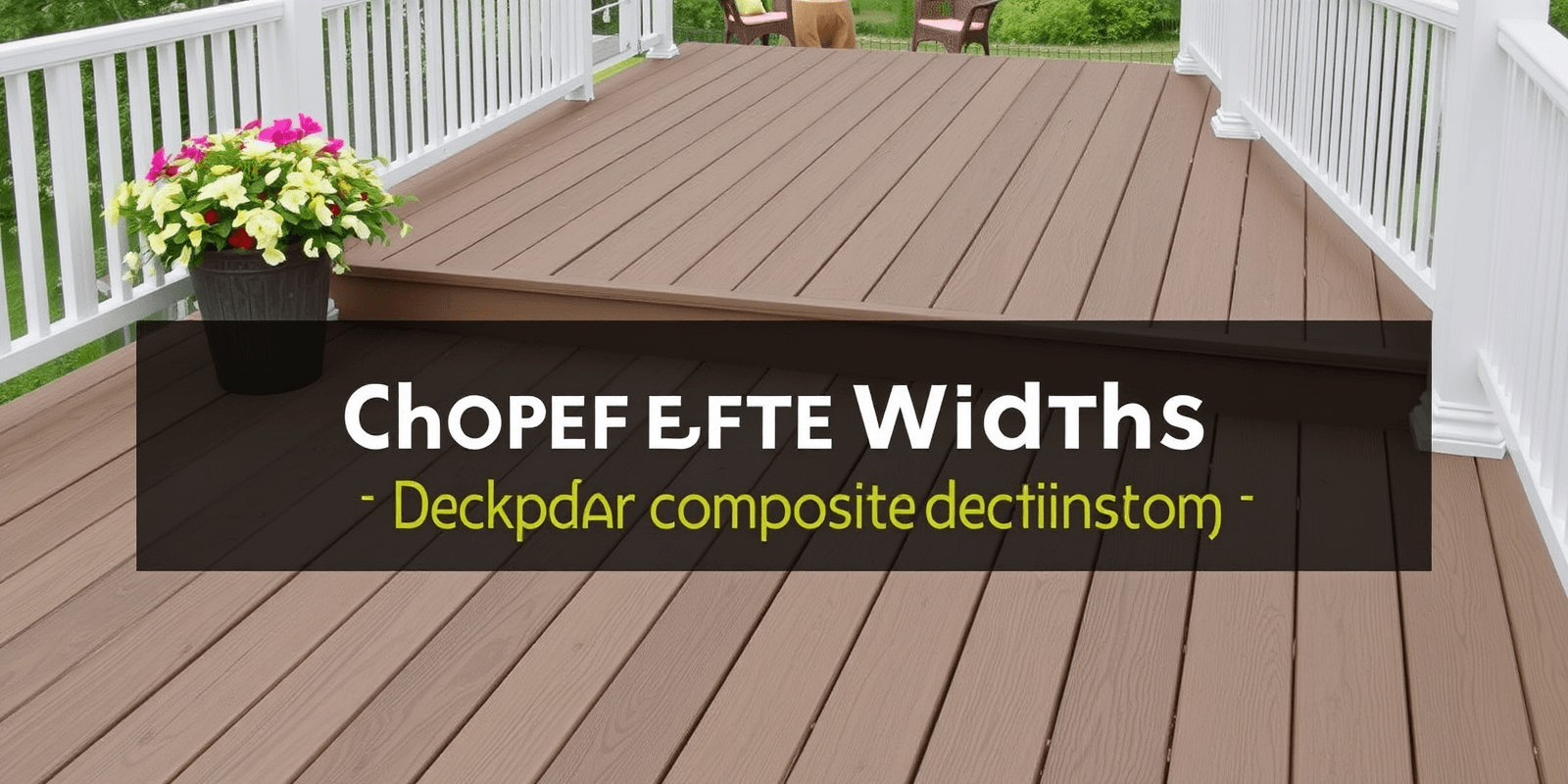 Choosing the Perfect Width for Your Composite Decking Project