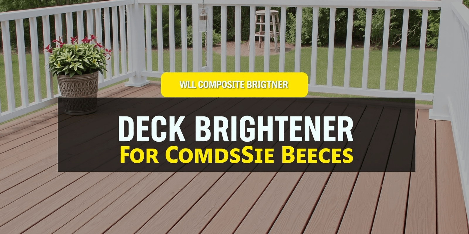 Choosing the Right Deck Brightener for Composite Decks