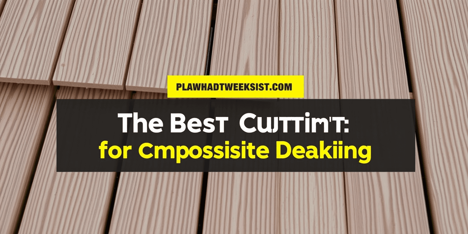 Effortless Cutting: The Best Jigsaw Blades for Composite Decking