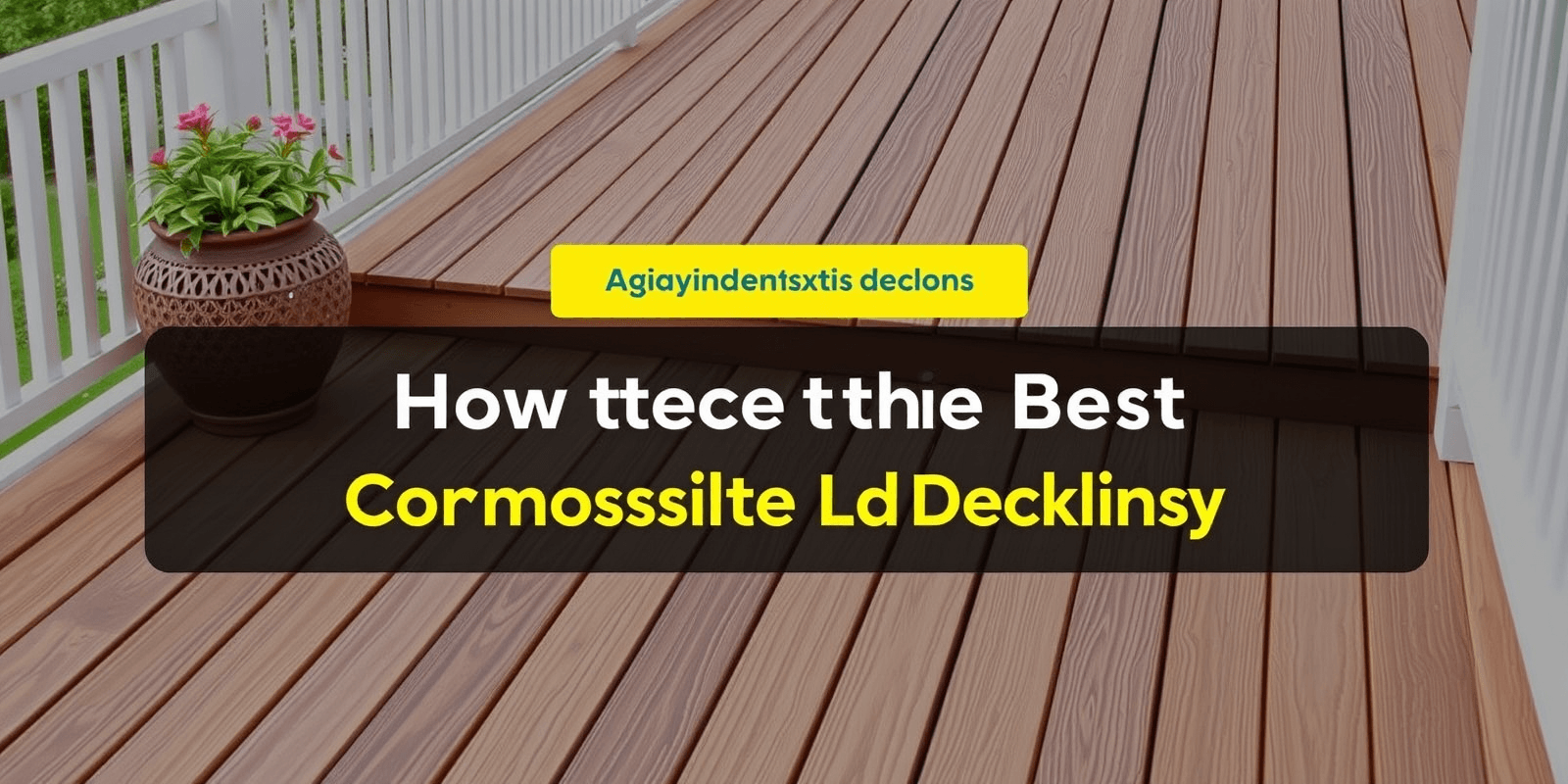 How to Choose the Best Wholesale Composite Wood Decking Supplier