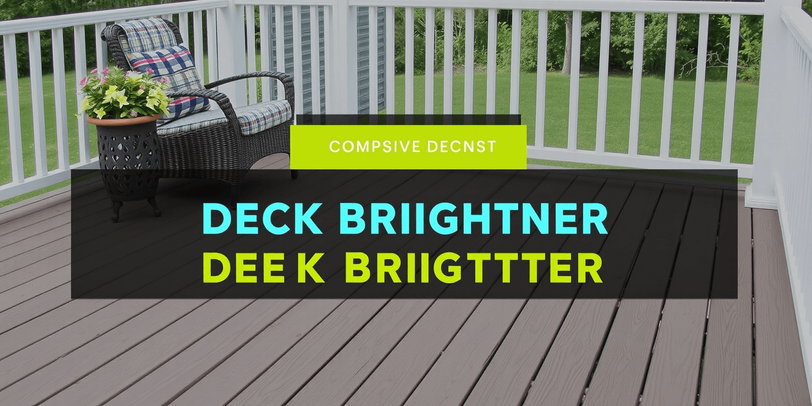 How to Choose the Right Deck Brightener for Your TREX Composite Deck