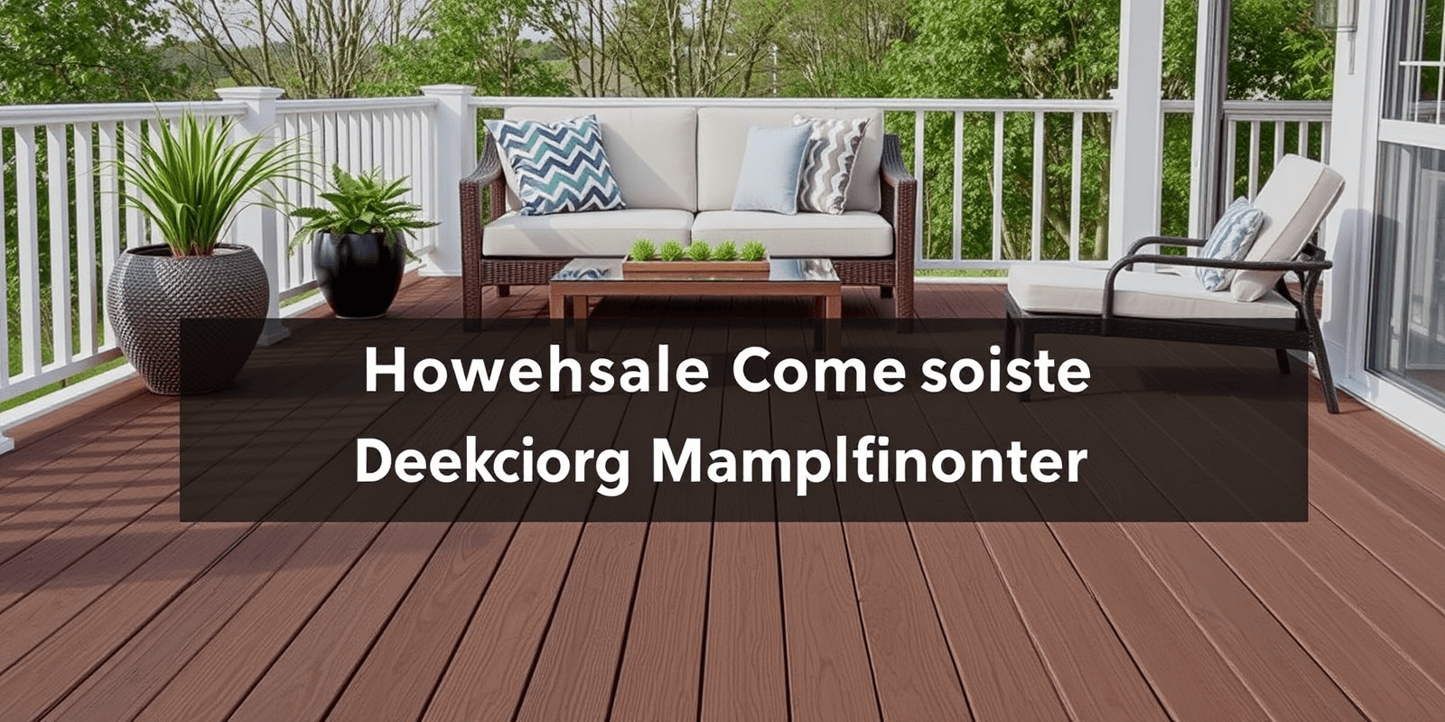 How to Choose the Right Wholesale Composite Decking Floor Manufacturer