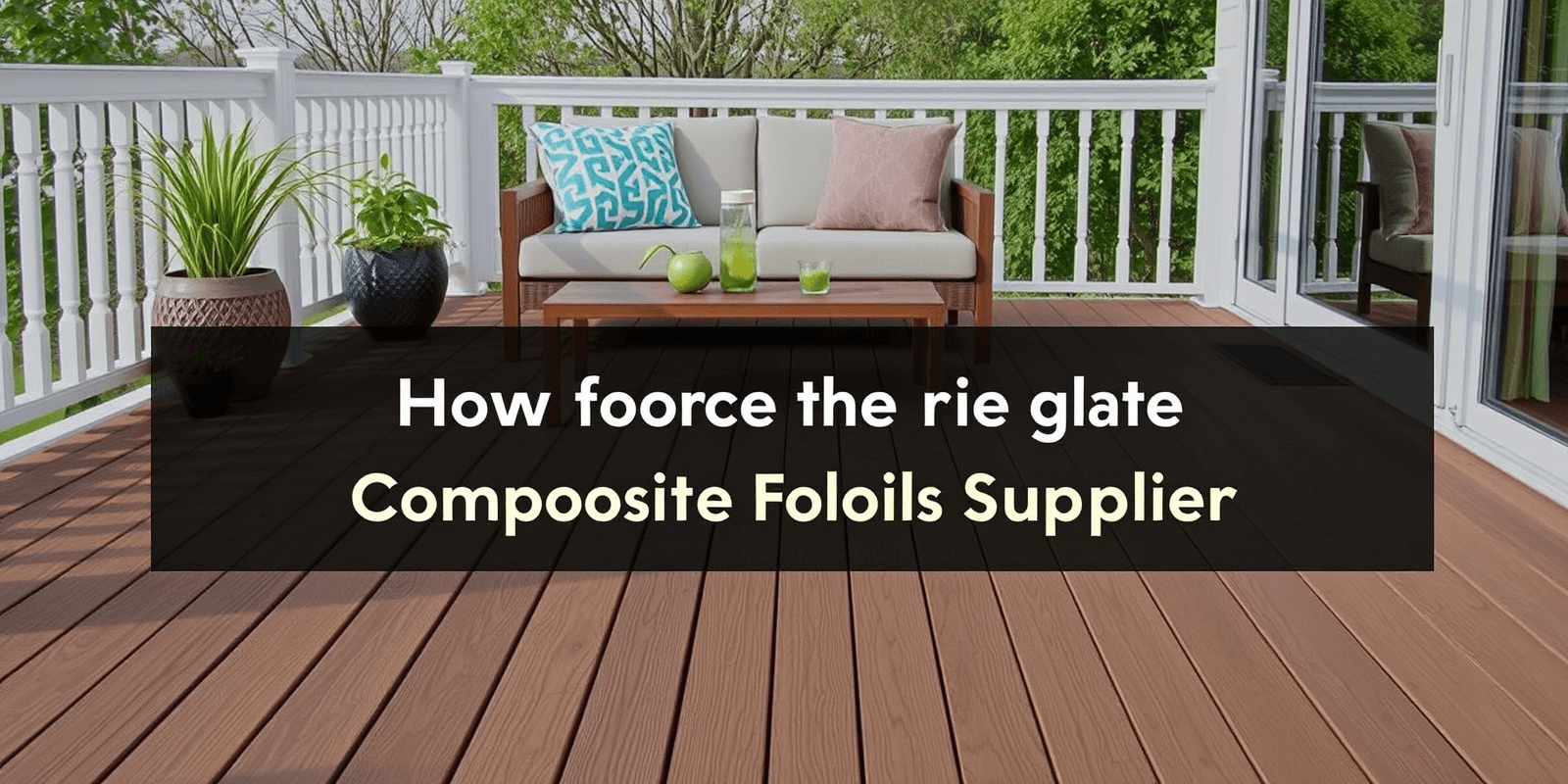 How to Choose the Right Wholesale Composite Decking Floor Supplier