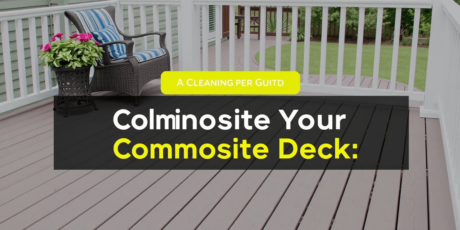 Maintaining Your Composite Deck: A Cleaning Guide