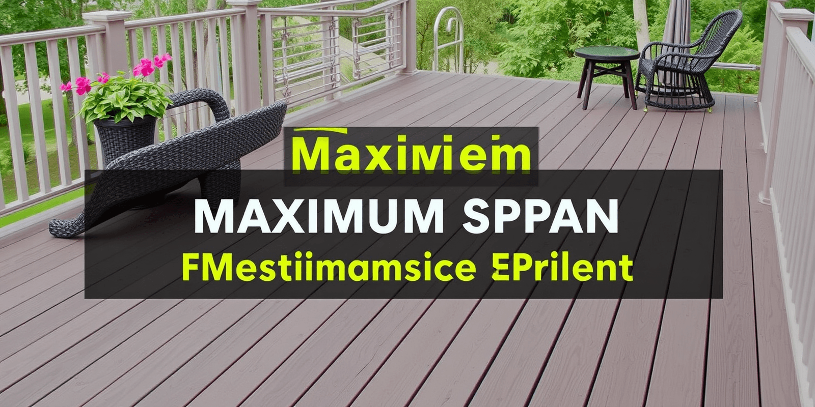 Maximizing Your Deck Space: The Role of Maximum Span in Composite Decking