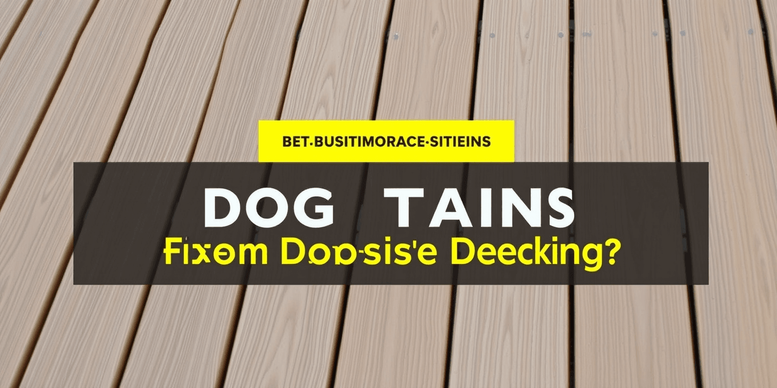 Preventing and Removing Dog Urine Stains from Composite Decking