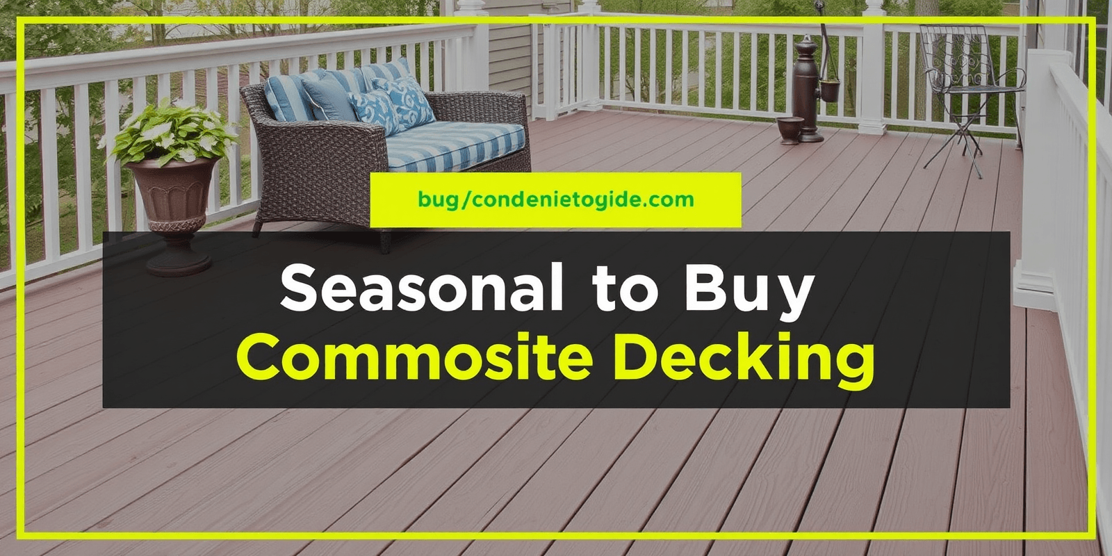Seasonal Buying Guide: When to Buy Composite Decking