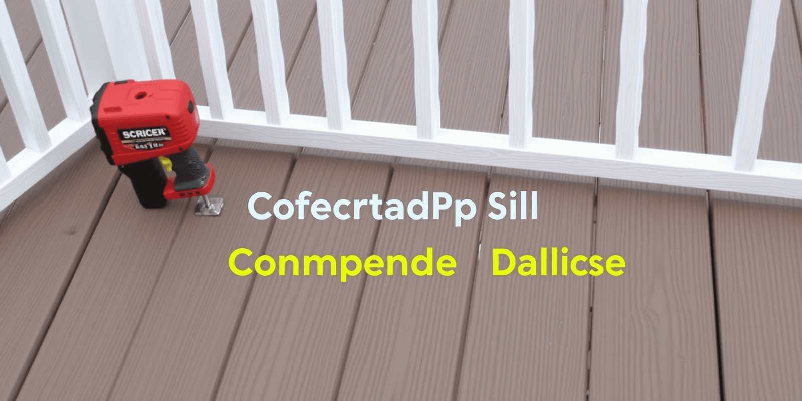 The Feasibility of Brad Nailing Composite Decking