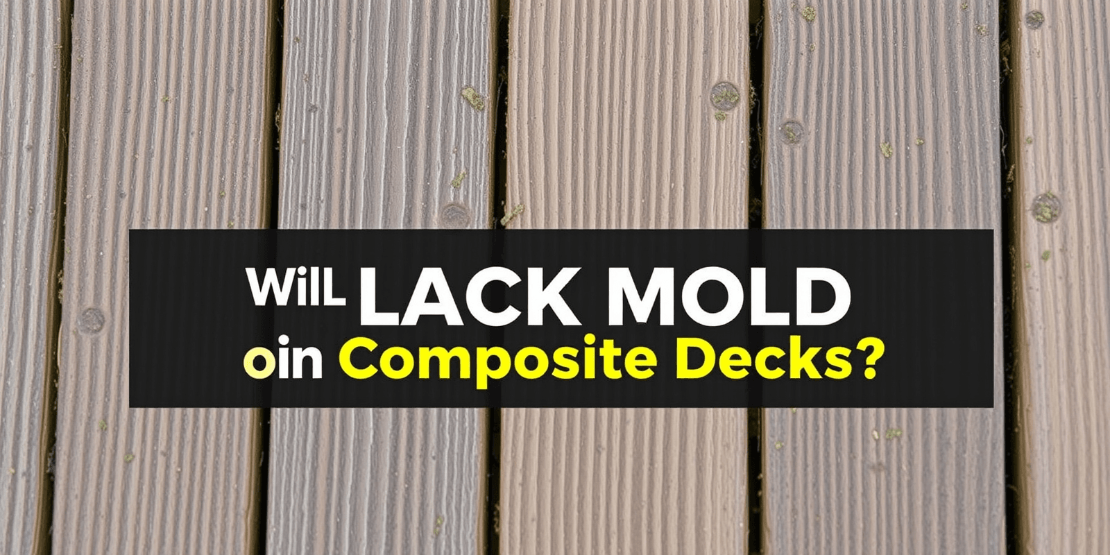 Understanding Black Mold on Composite Decks: Prevention and Remediation