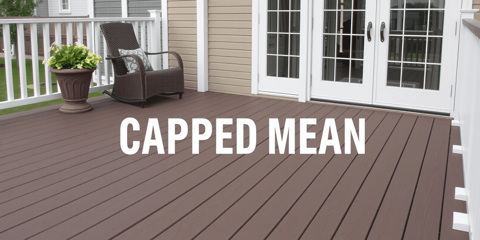 what does capped mean in composite decking