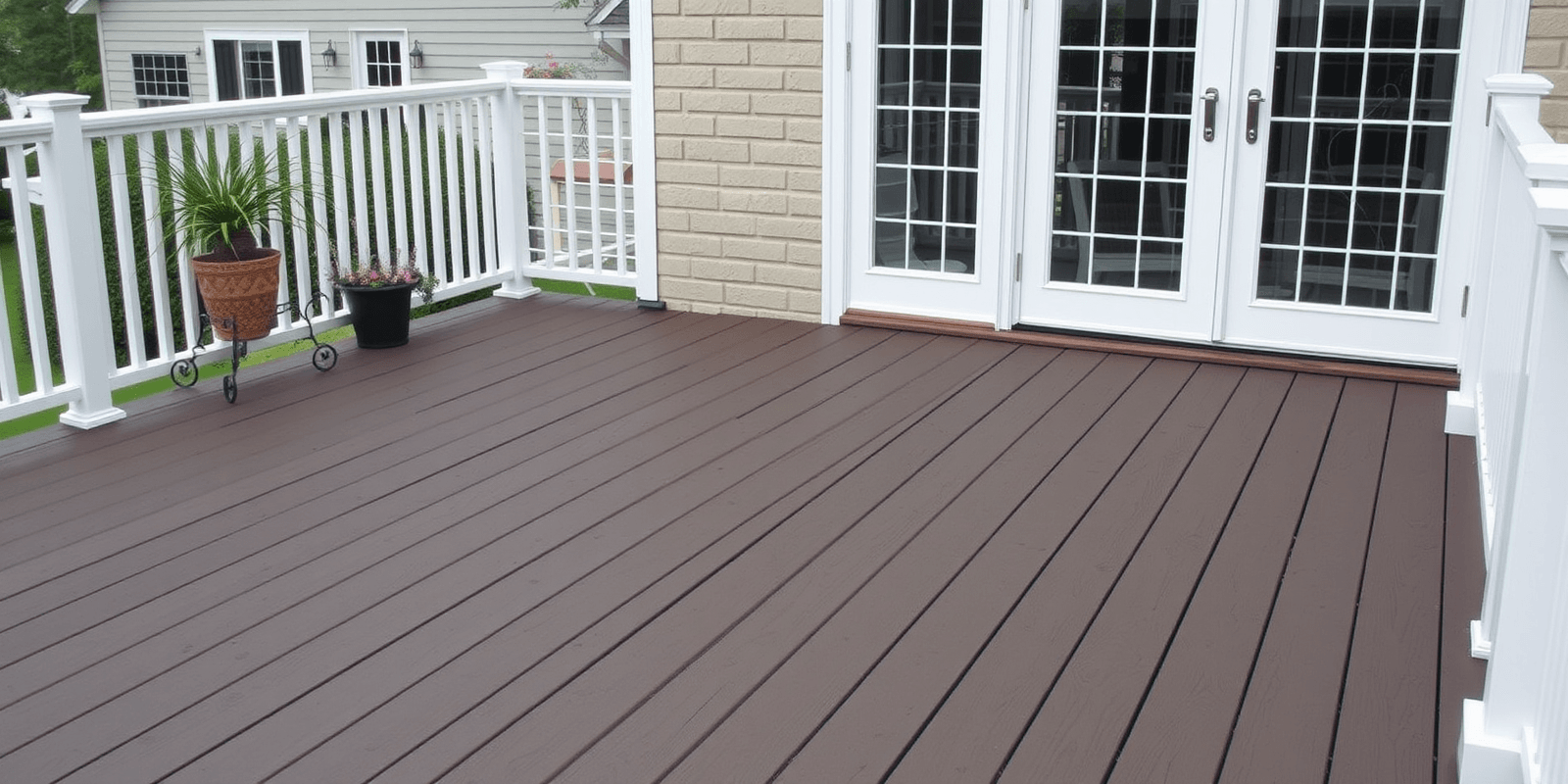 what is an image of composite decking