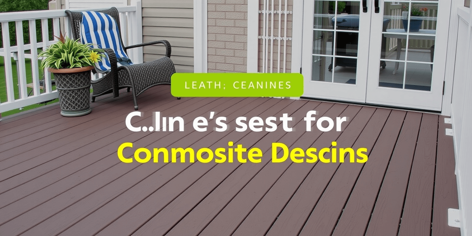 what is best for cleaning composite decking