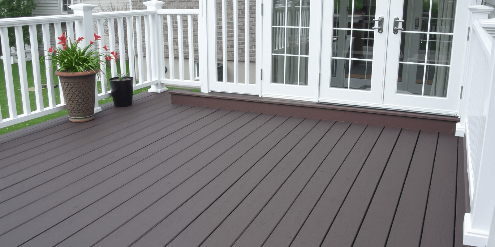 what is hollow composite decking