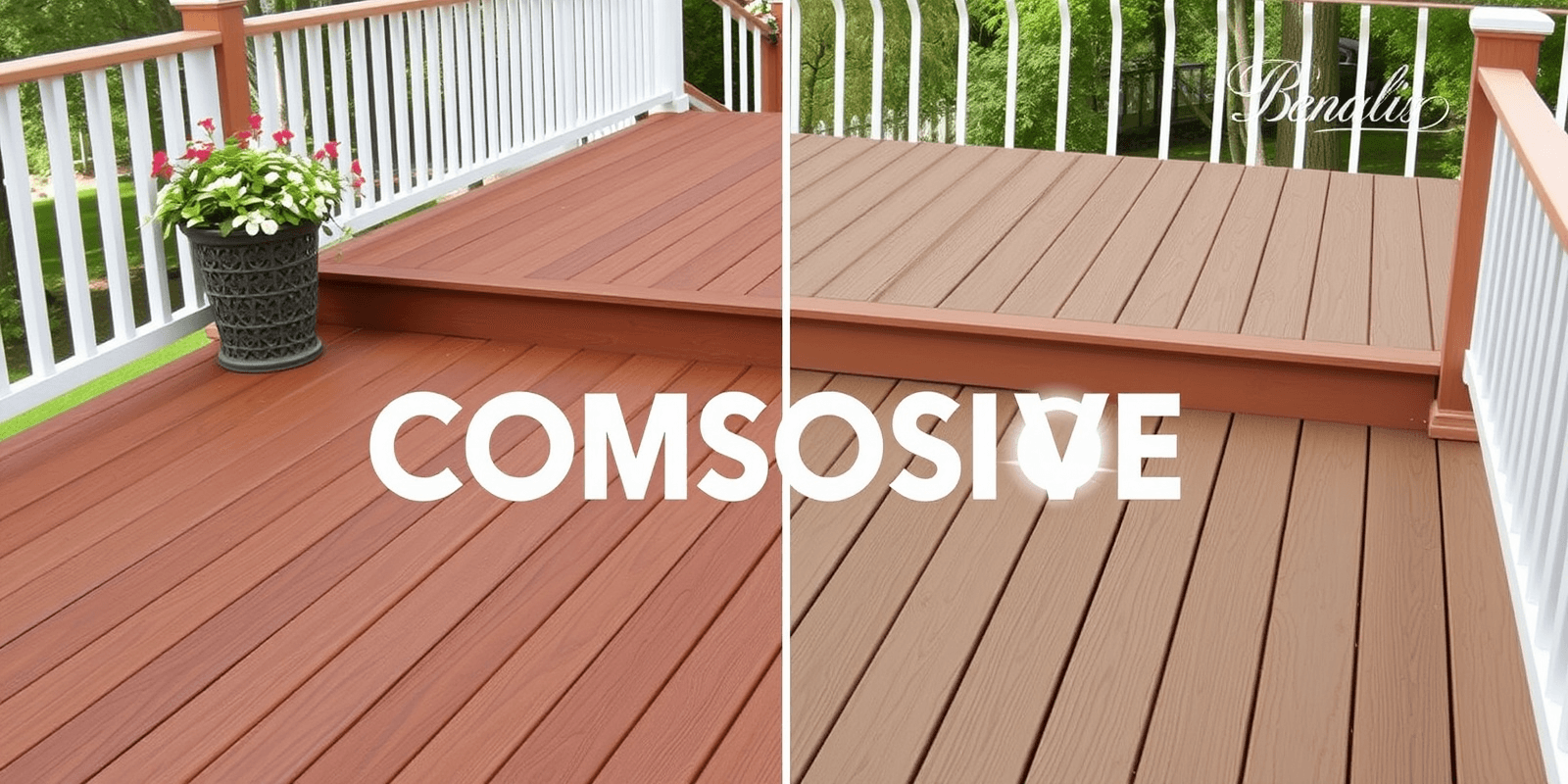 what is modified wood decking vs composite decking