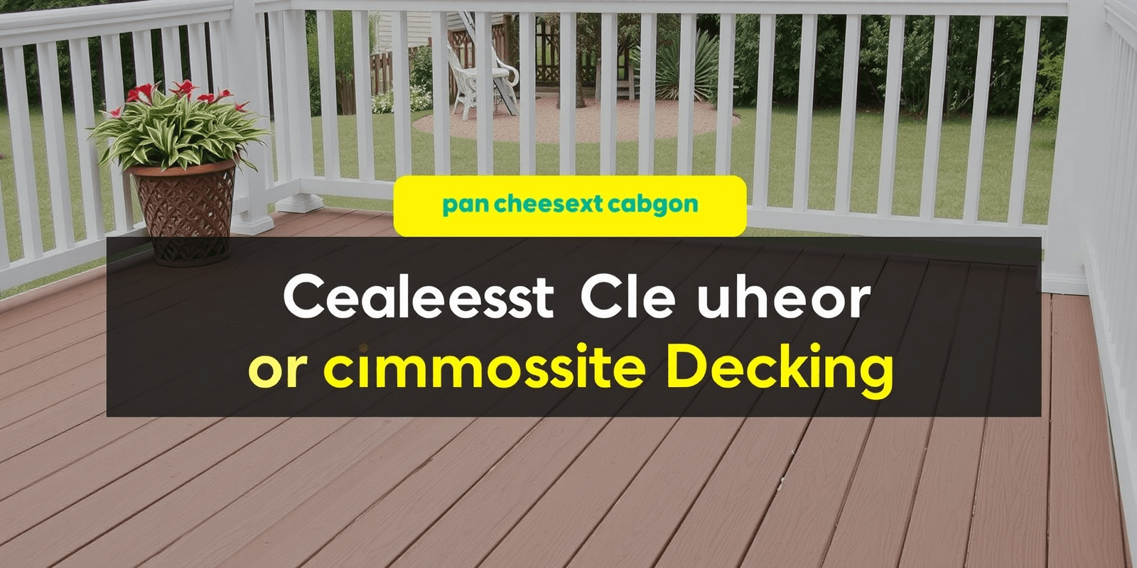 what is the best cleaner to use on composite decking