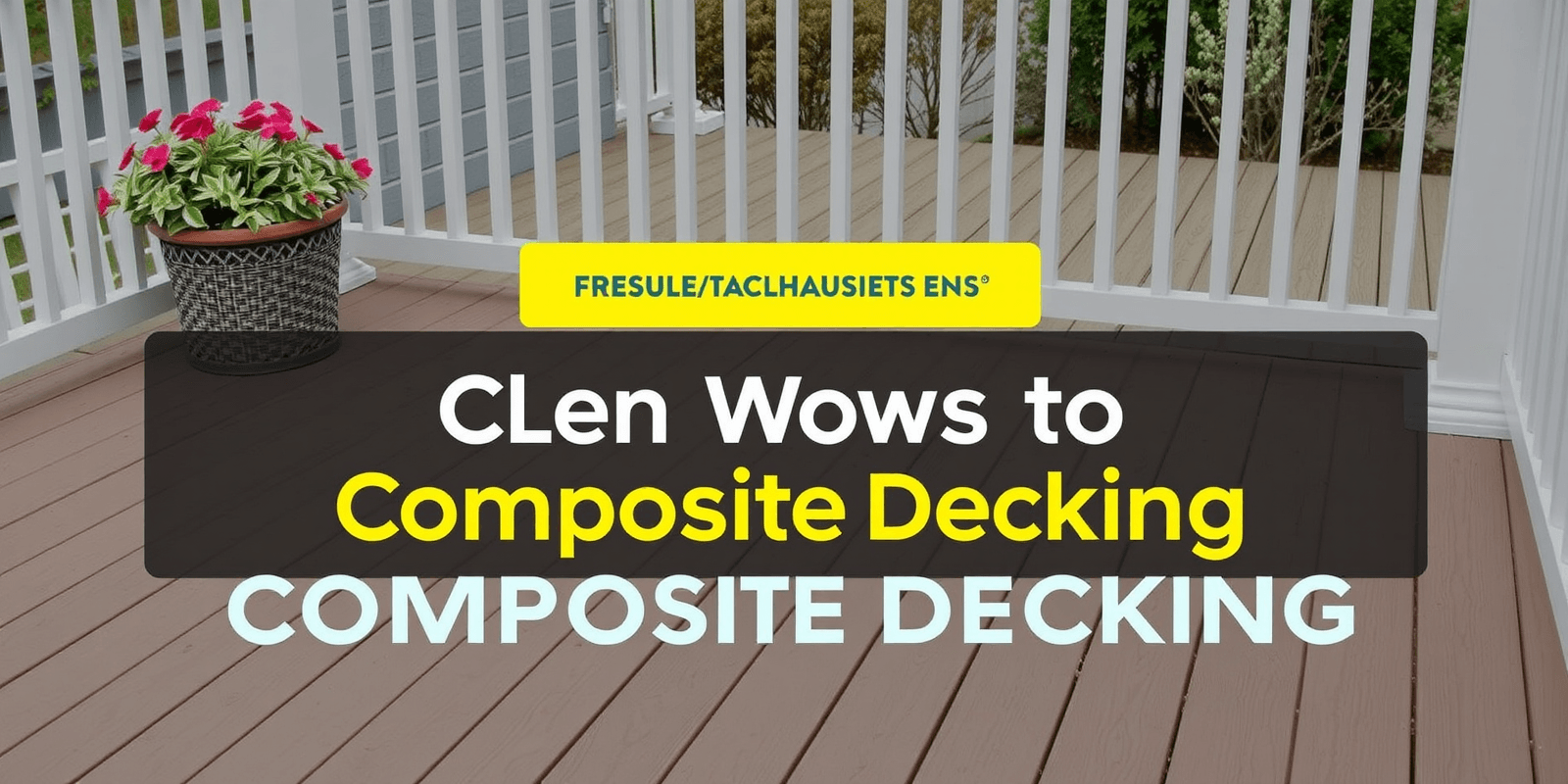 What Works to Clean Composite Decking: Tips and Techniques