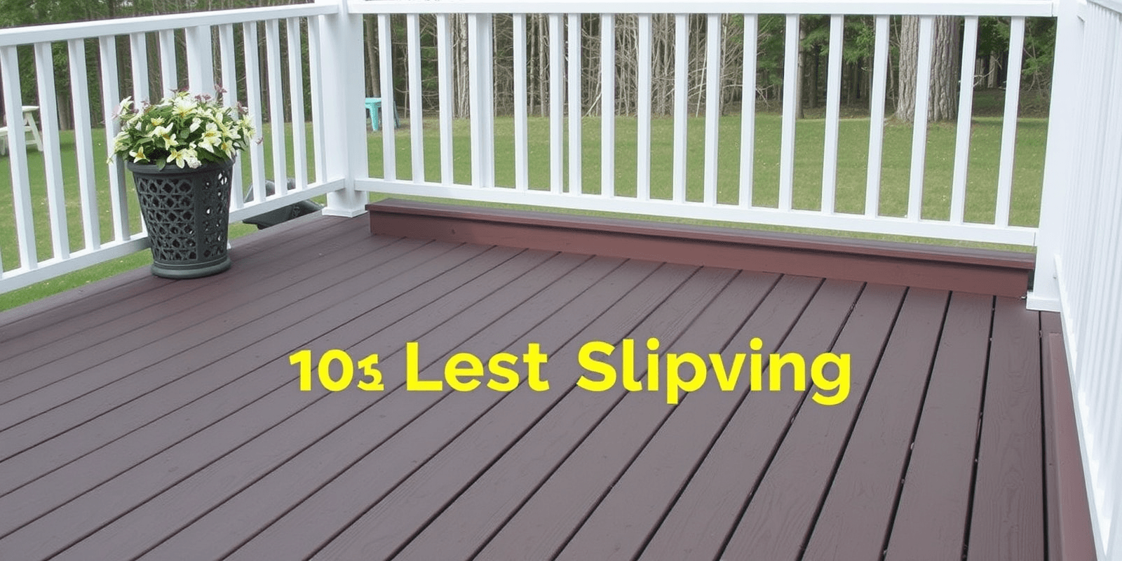 which composite decking is least slippery