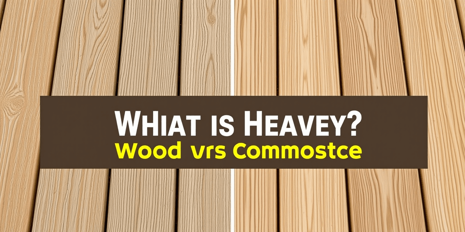 Which is Heavier? Understanding Wood and Composite Decking Weights