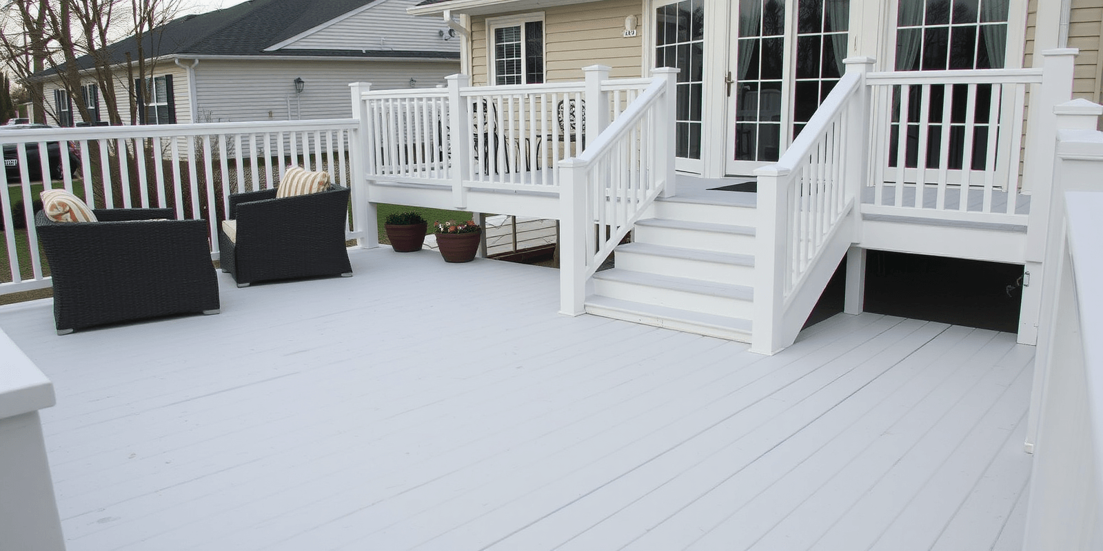 white composite decking canada