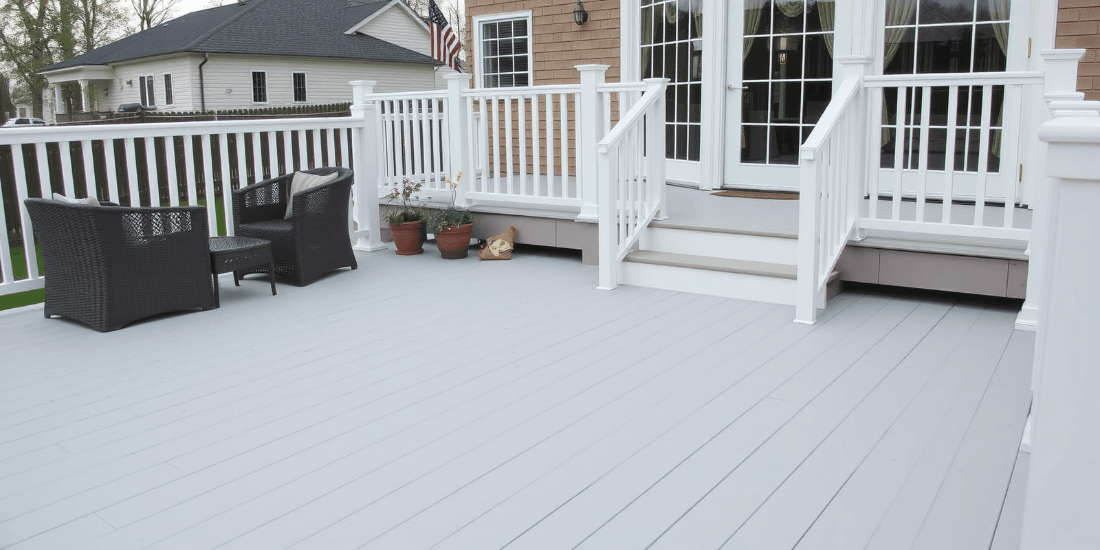 white composite decking colors