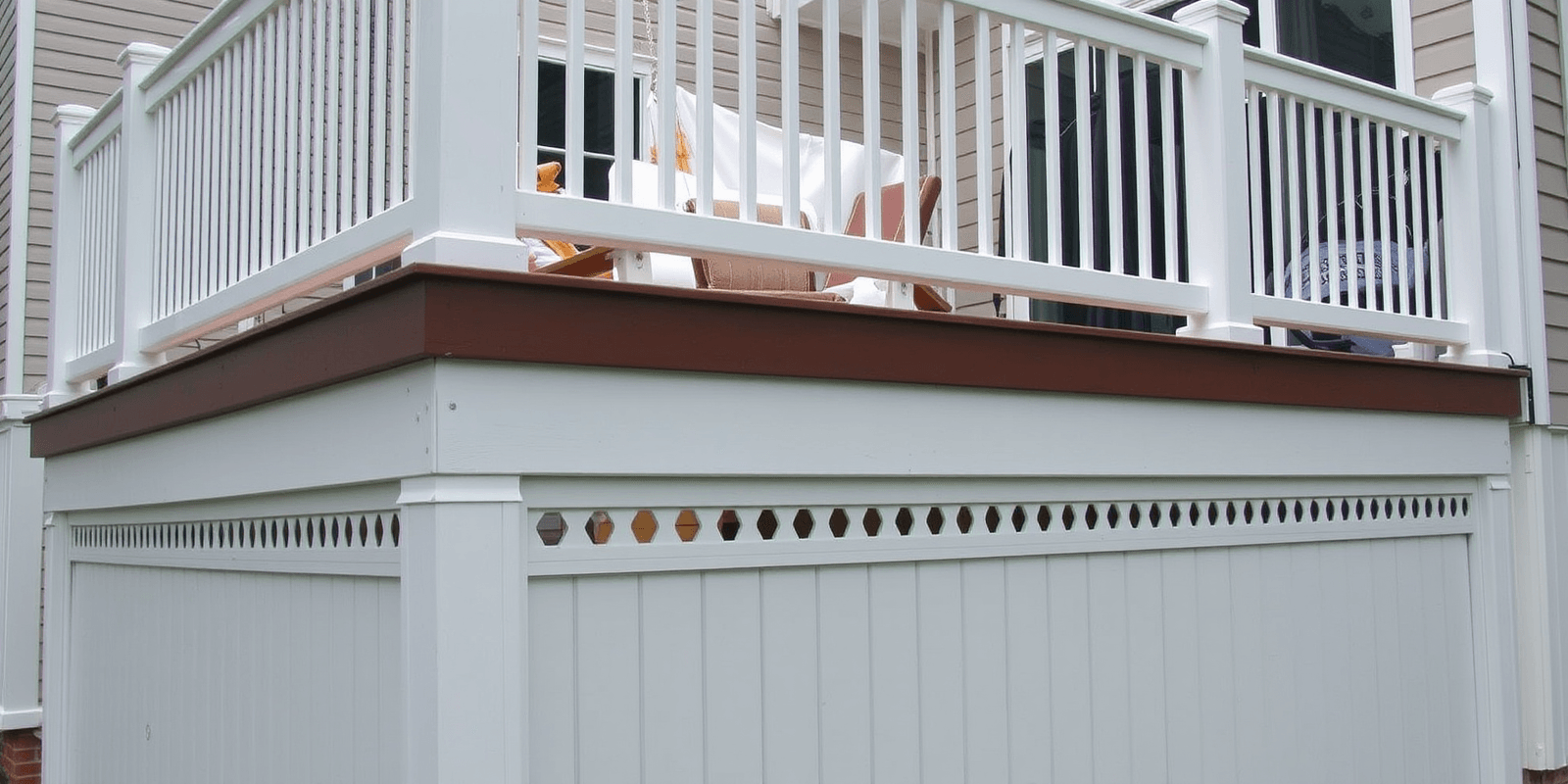 white composite decking fascia