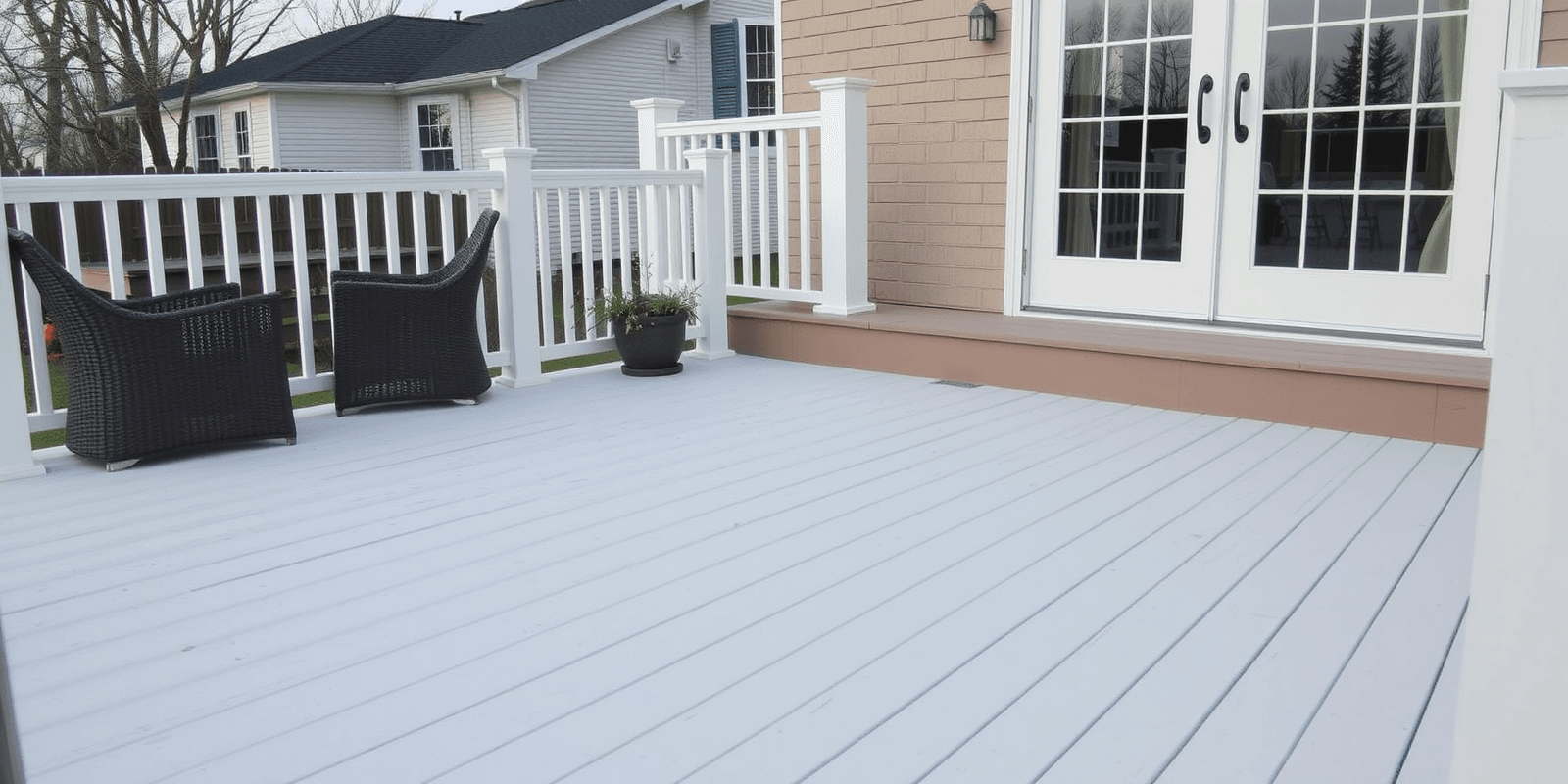 white composite decking perth