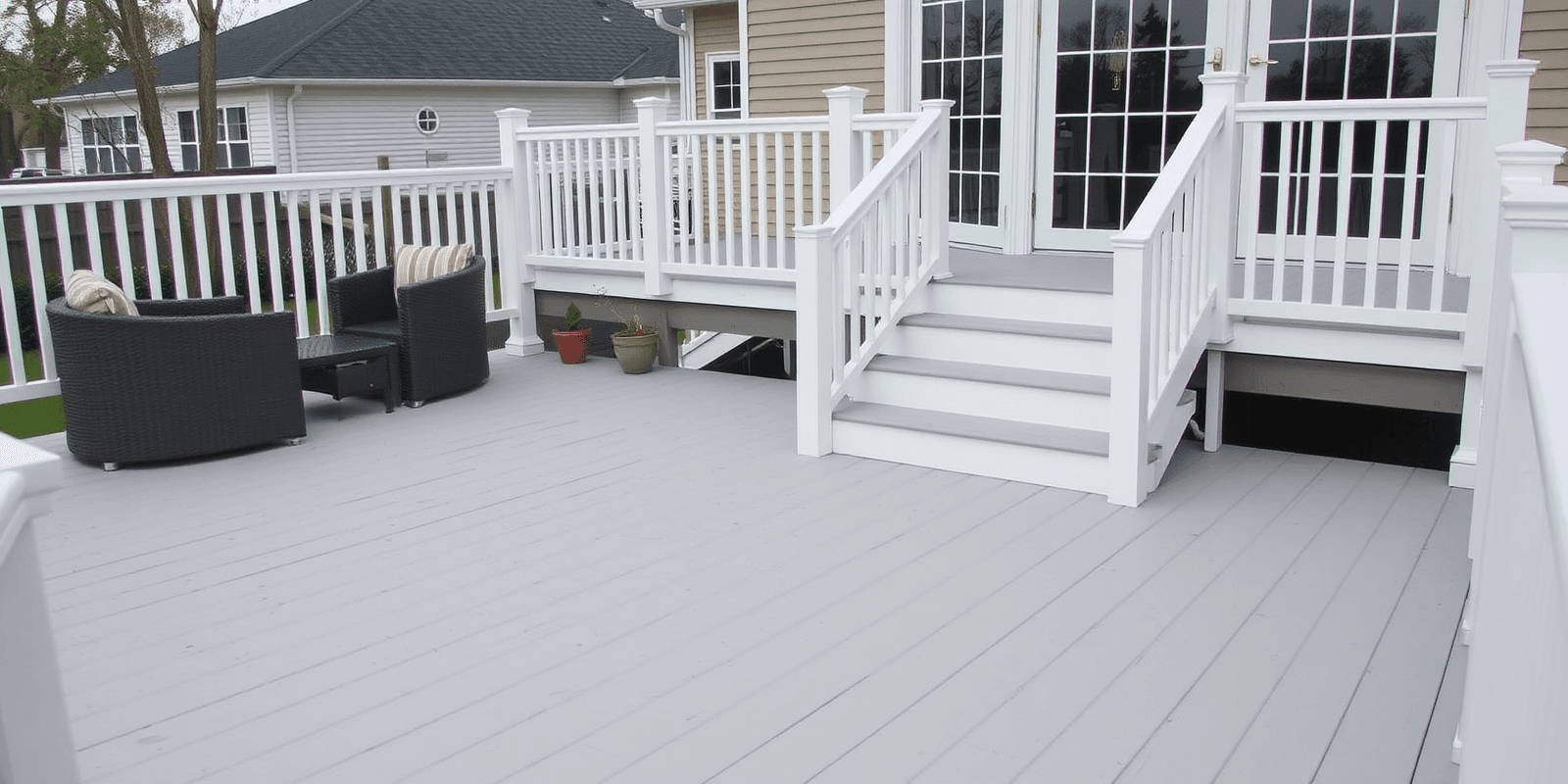 white composite decking price
