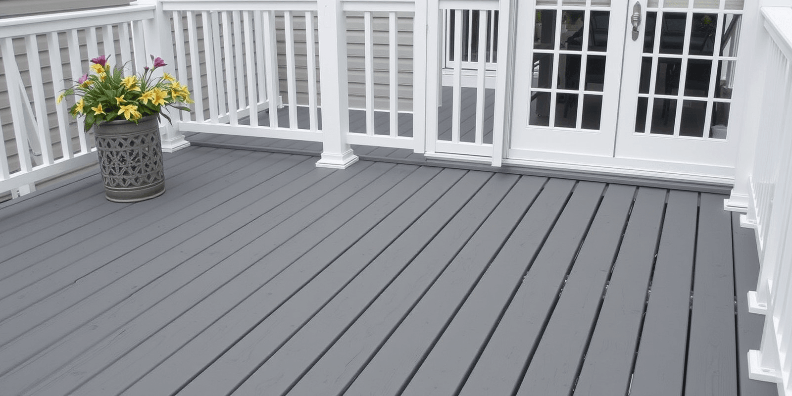 who makes square edge capped gray composite decking