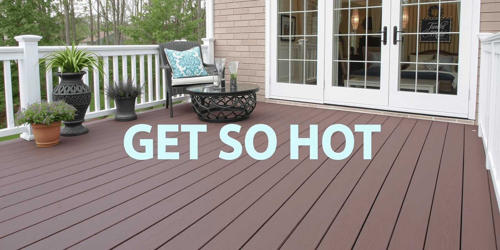 why does composite decking get so hot