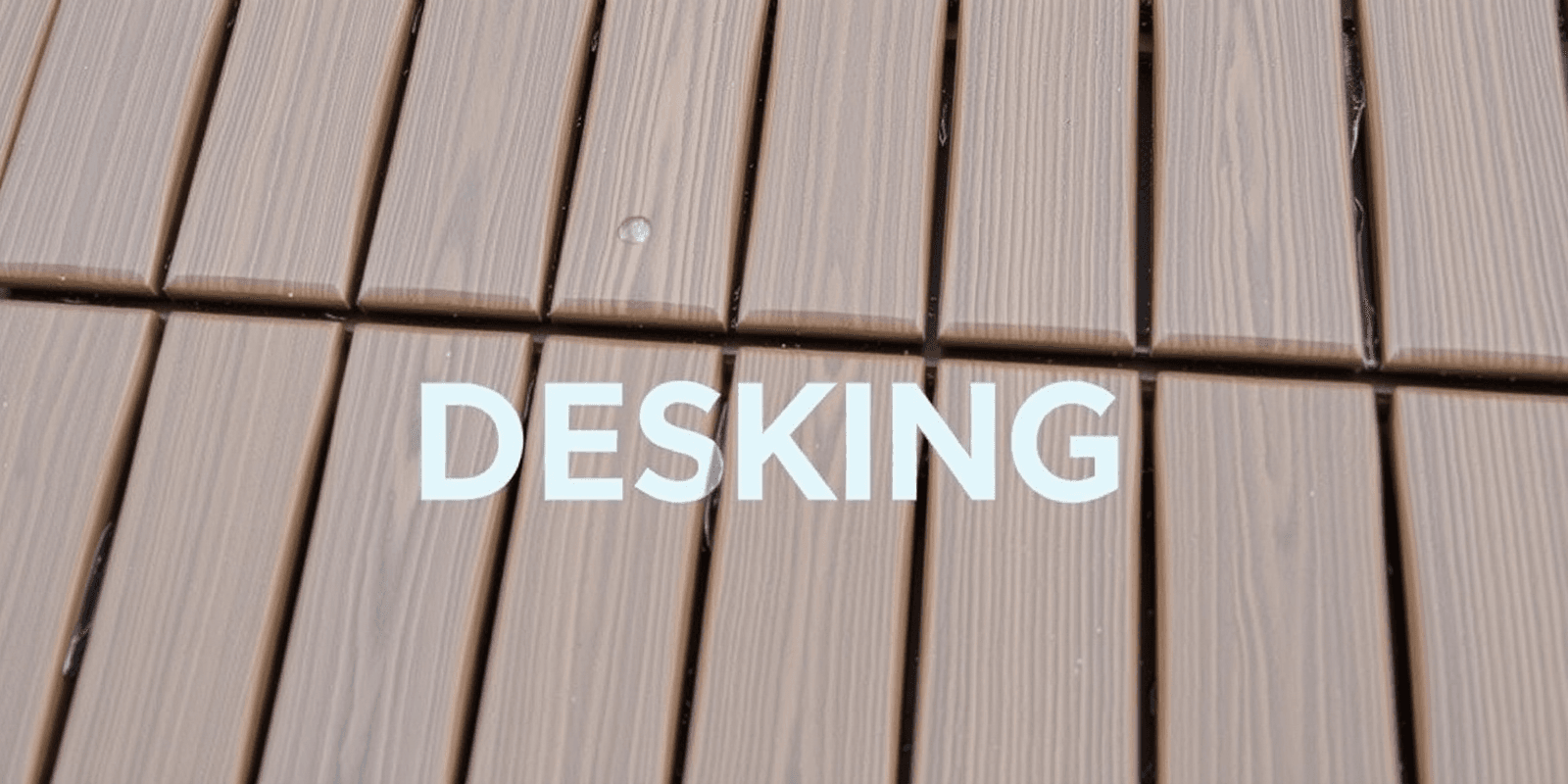 why new composite decking has water stains