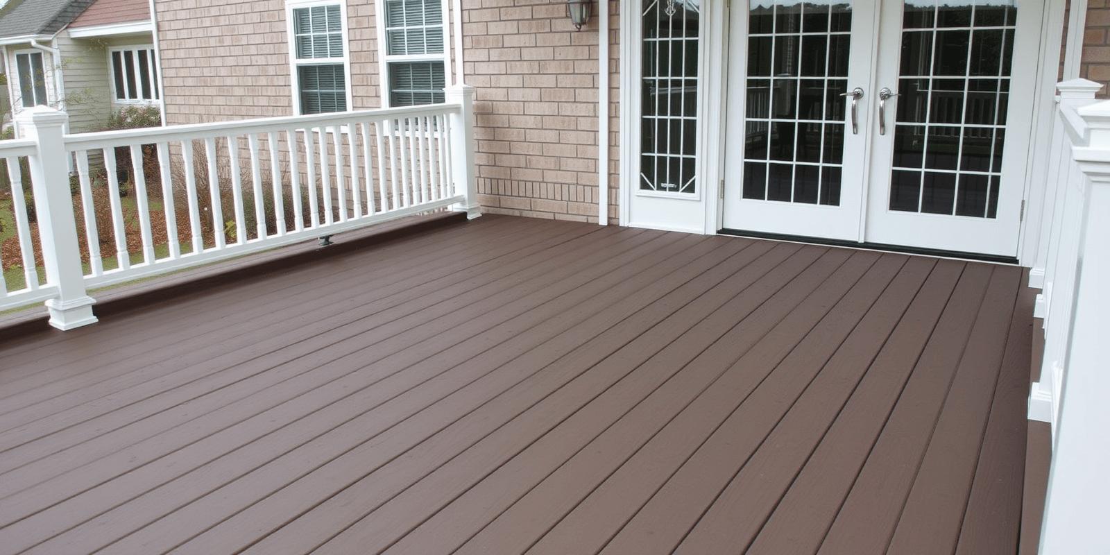 wide porch composite decking