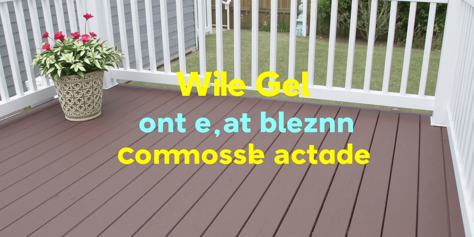 will gel bleach harm composite decking