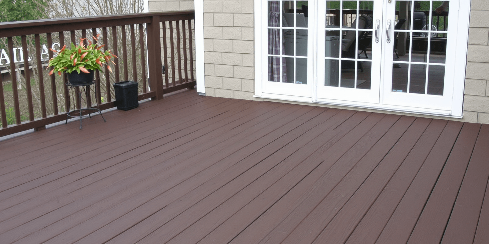 window frame composite decking