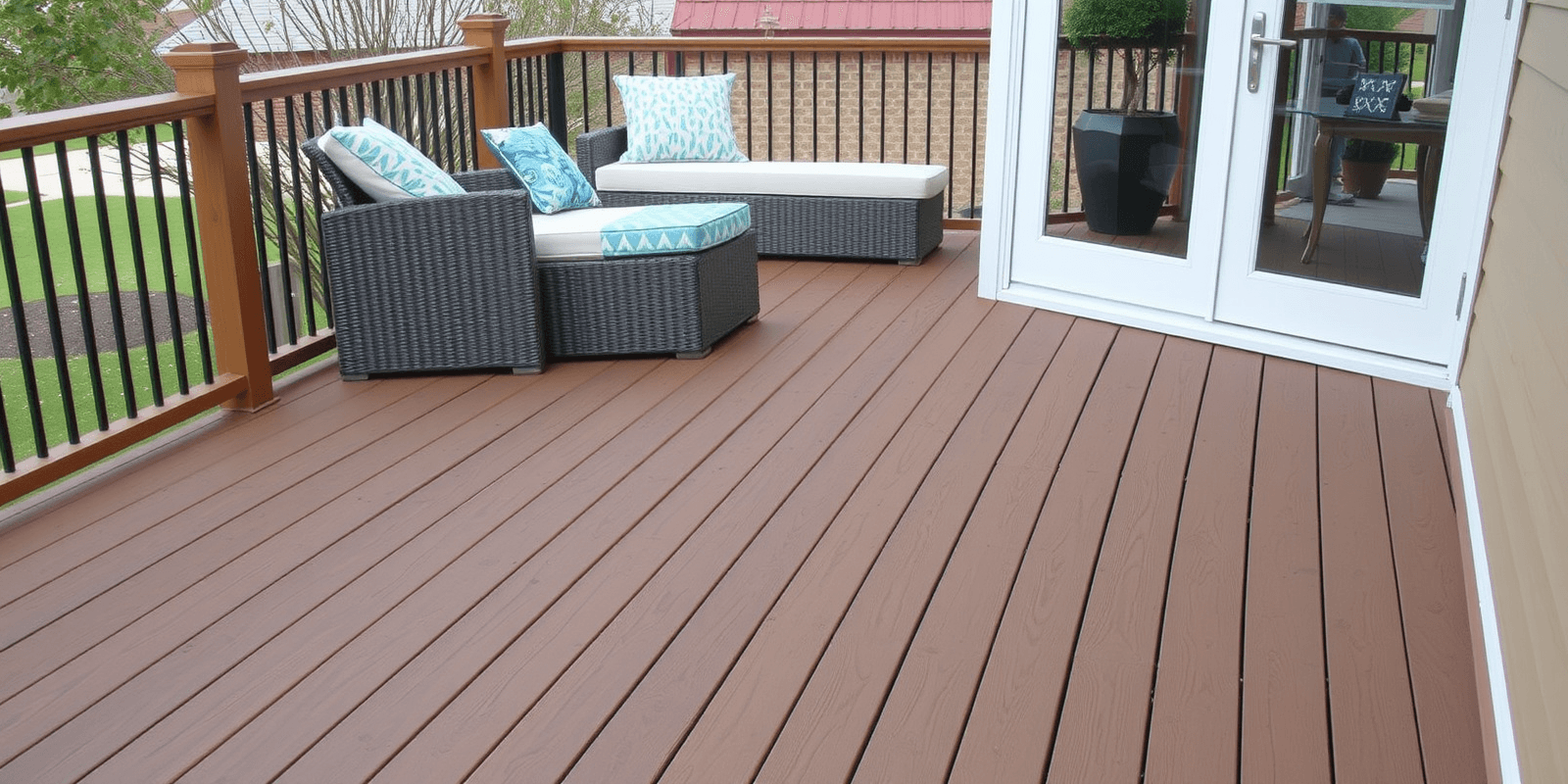 wolf composite decking teak