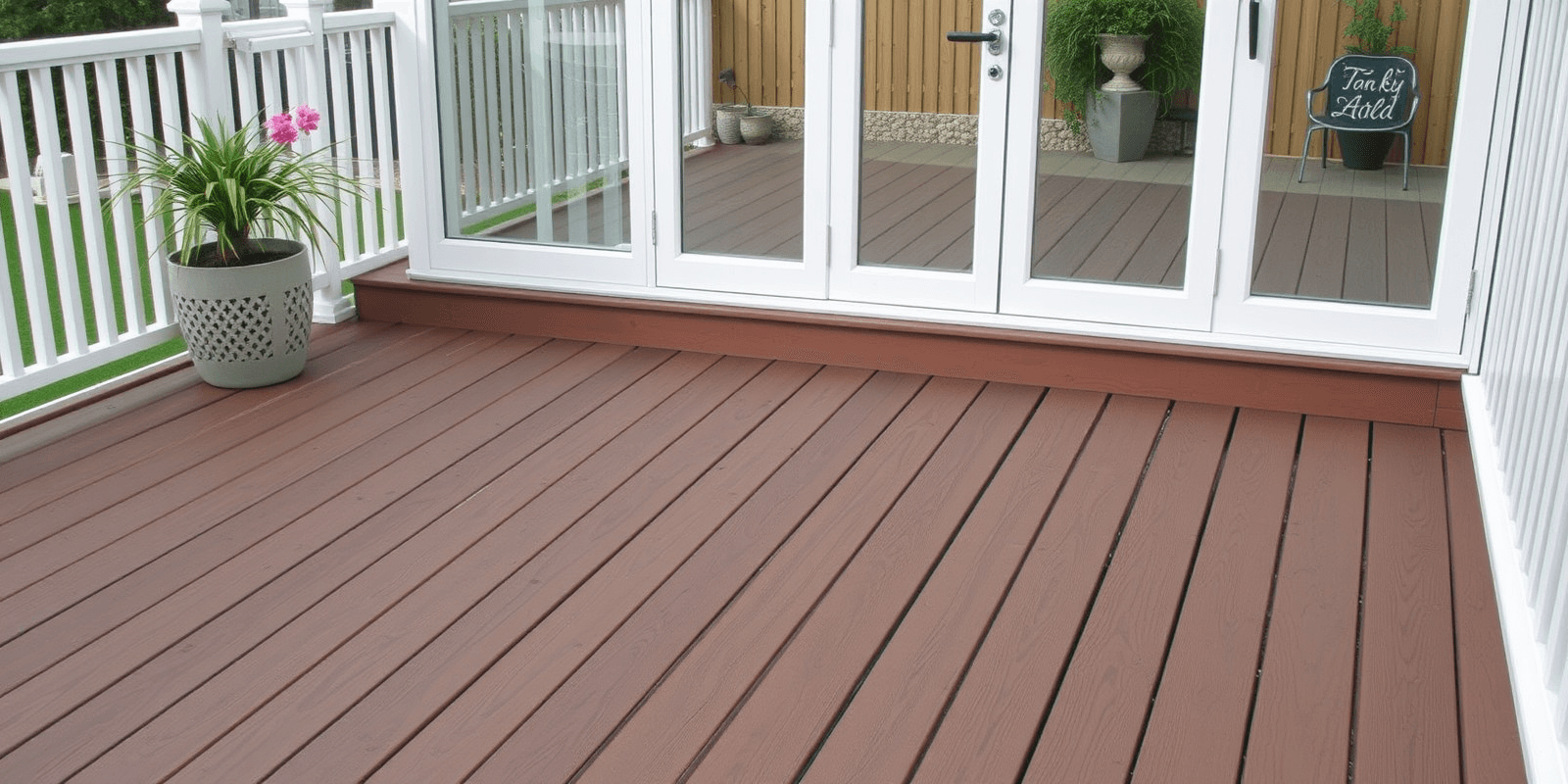 wood grain composite decking uk