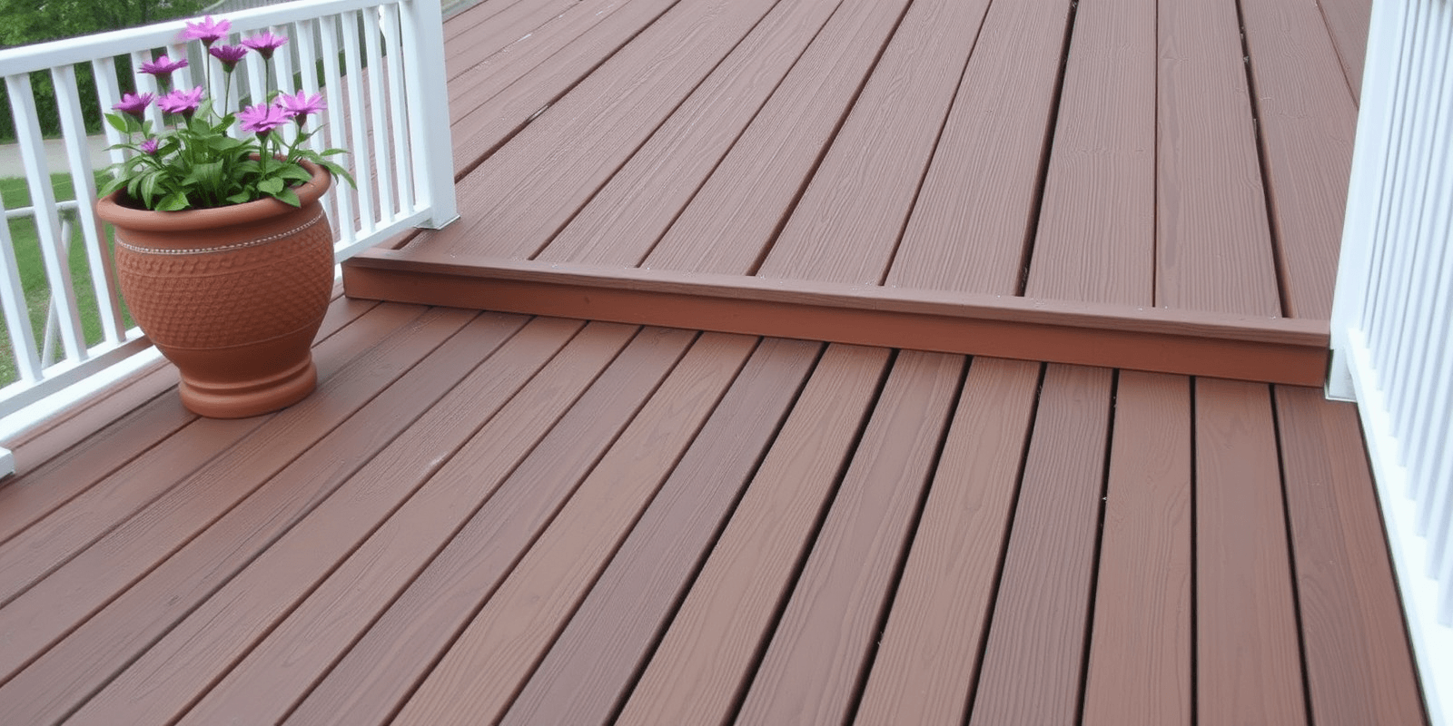 wood pulp composite decking