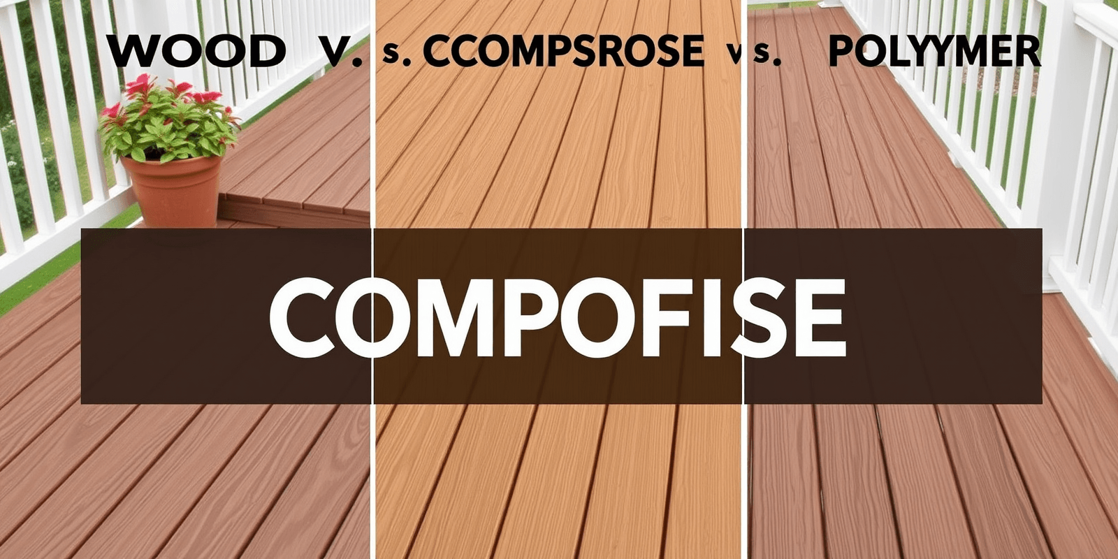 wood vs composite vs polymer pricing decking
