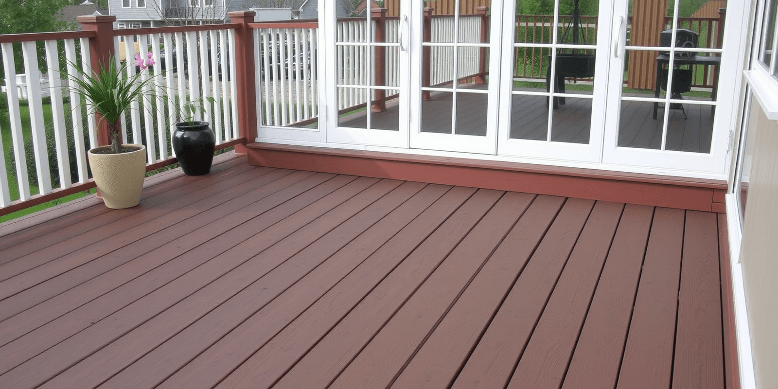 wooden composite decking