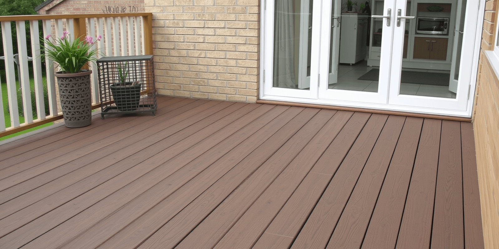woodgrain composite decking scotland