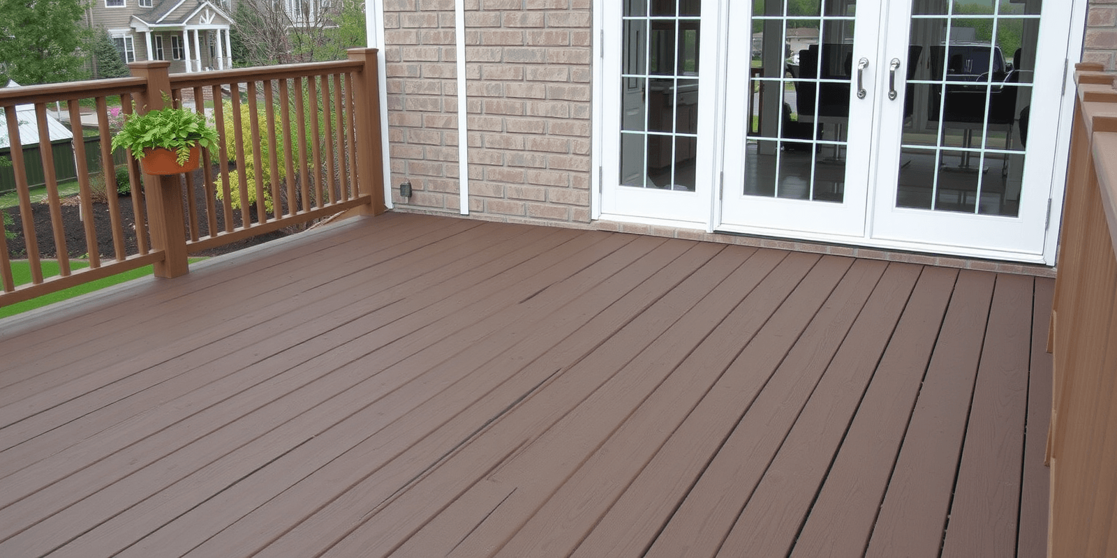 woodland brown composite decking
