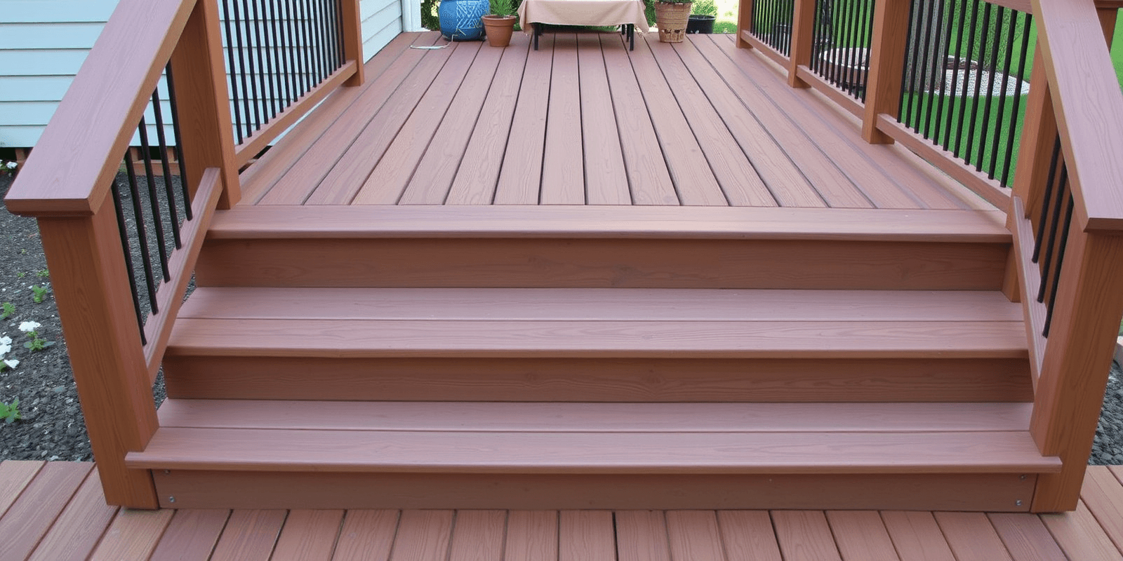 woods for outdoor steps versus composite decking