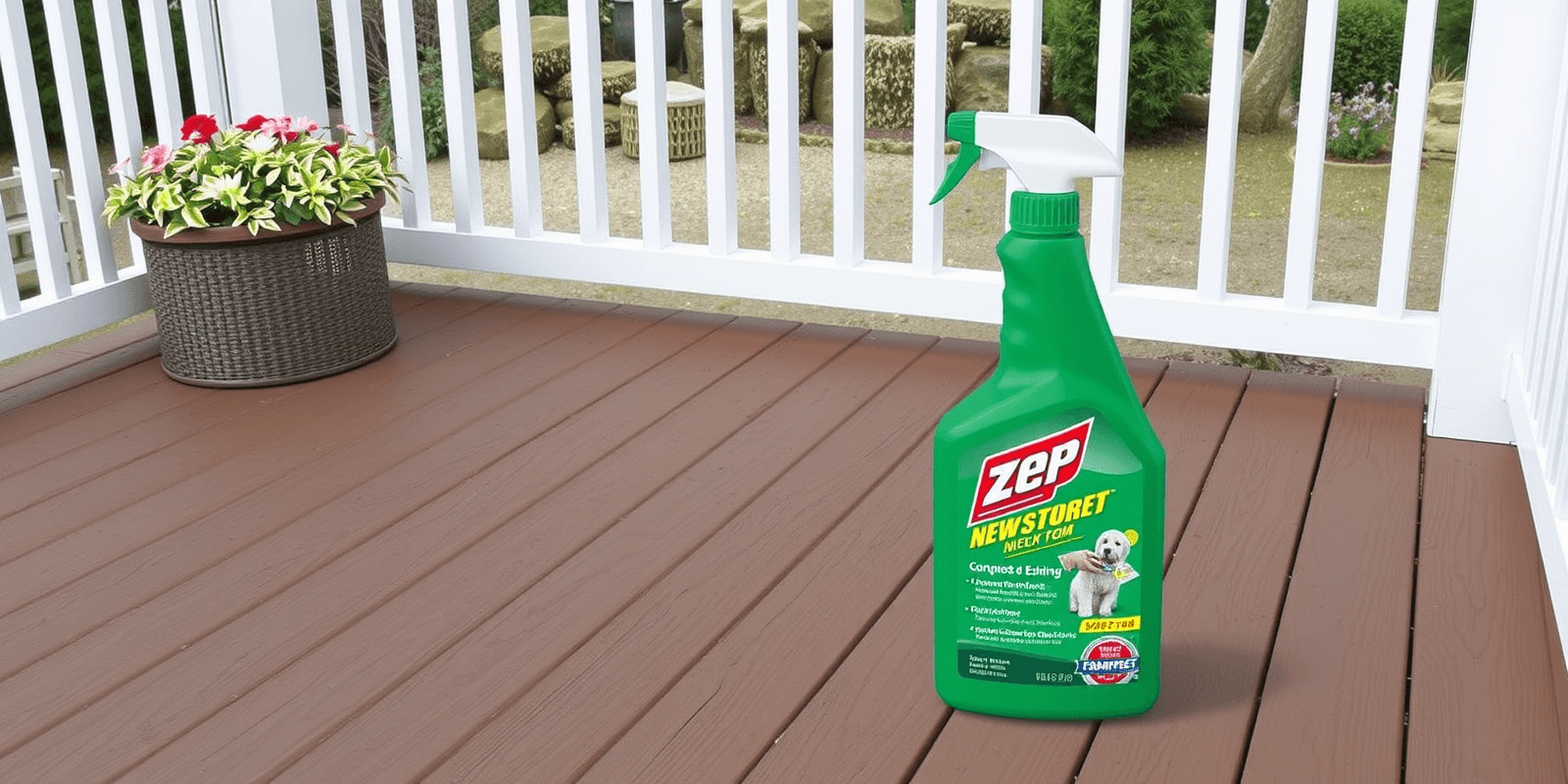 zep product for cleaning composite decking