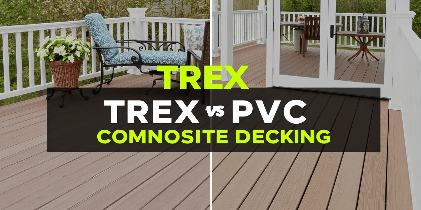Choosing Between TREX PVC and Composite Decking: A Comprehensive Guide