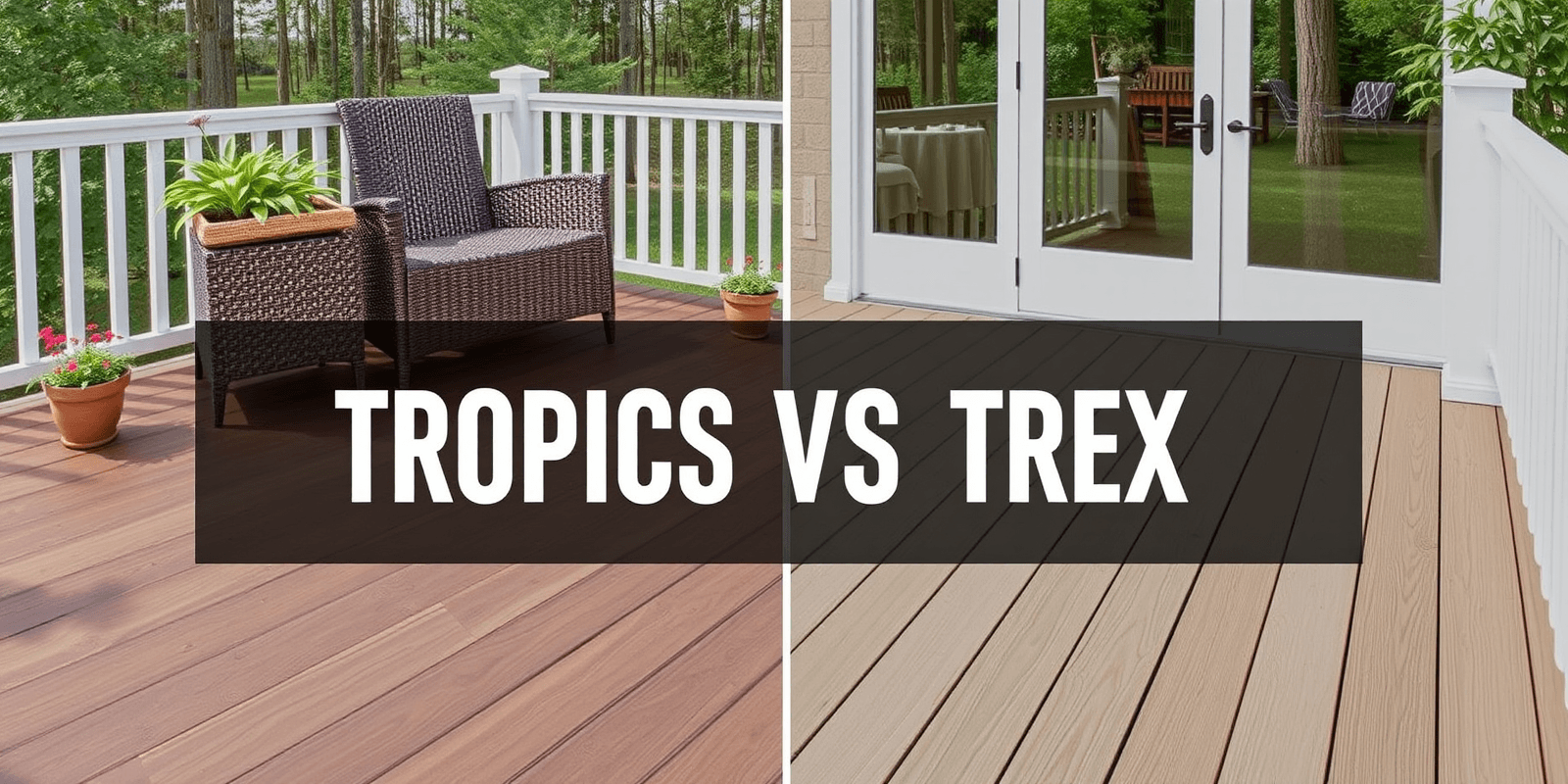 Choosing Between Tropics and TREX Composite Decking
