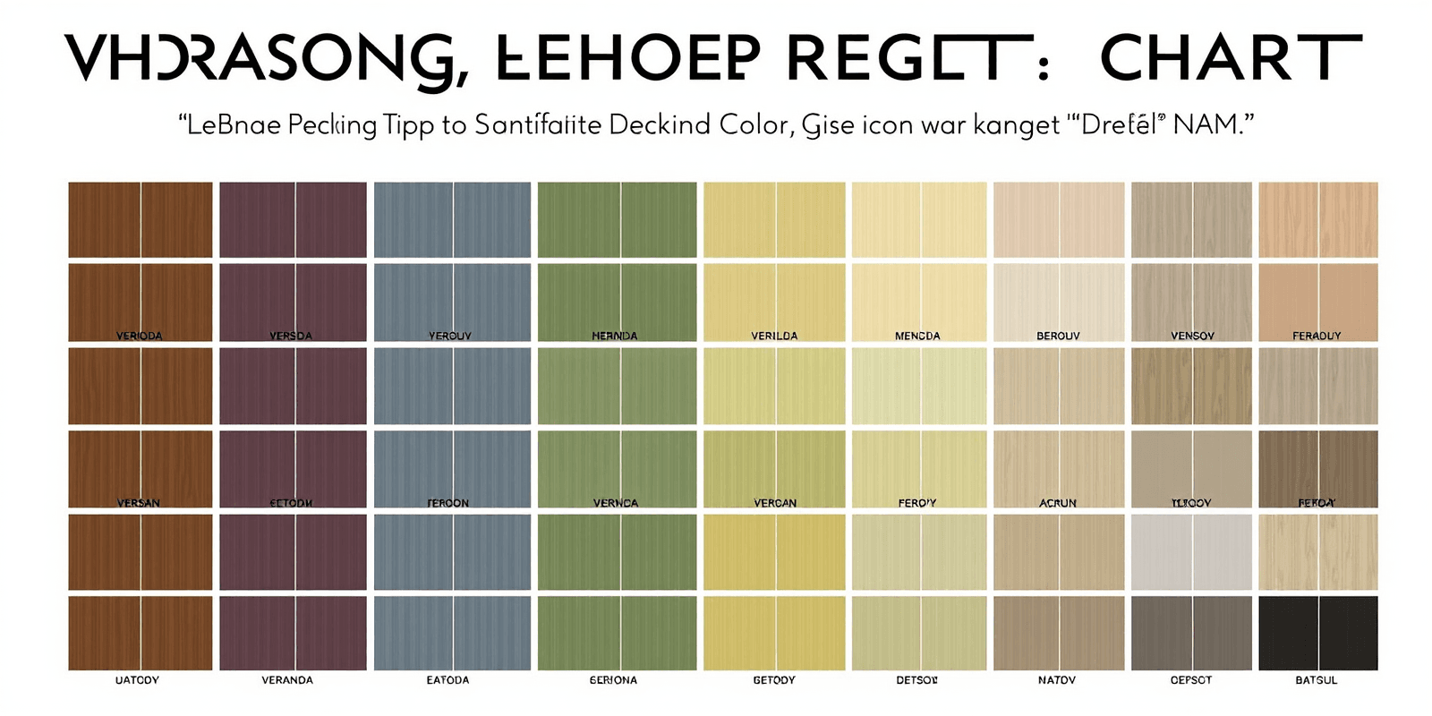 Choosing the Right Color: Veranda Composite Decking Color Chart Guide