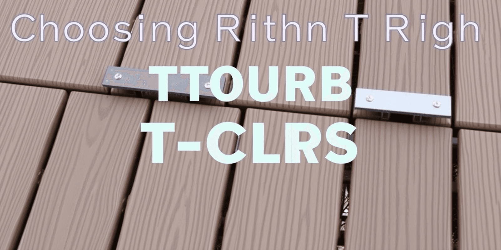 Choosing the Right T-Clips for Utube Composite Decking