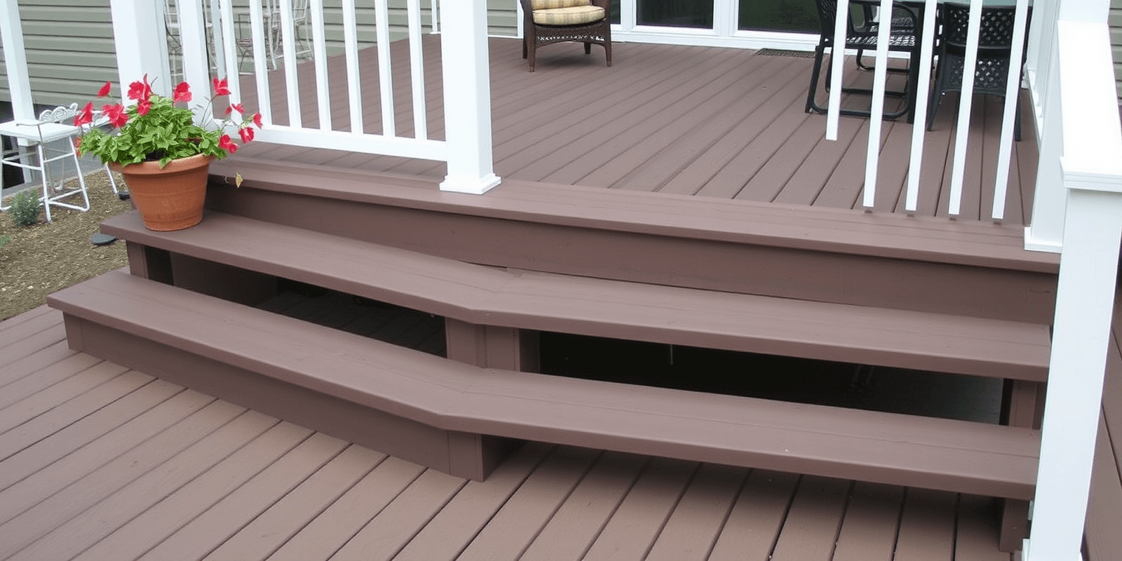 Design Tips for Composite Decking with Open Stair Treads