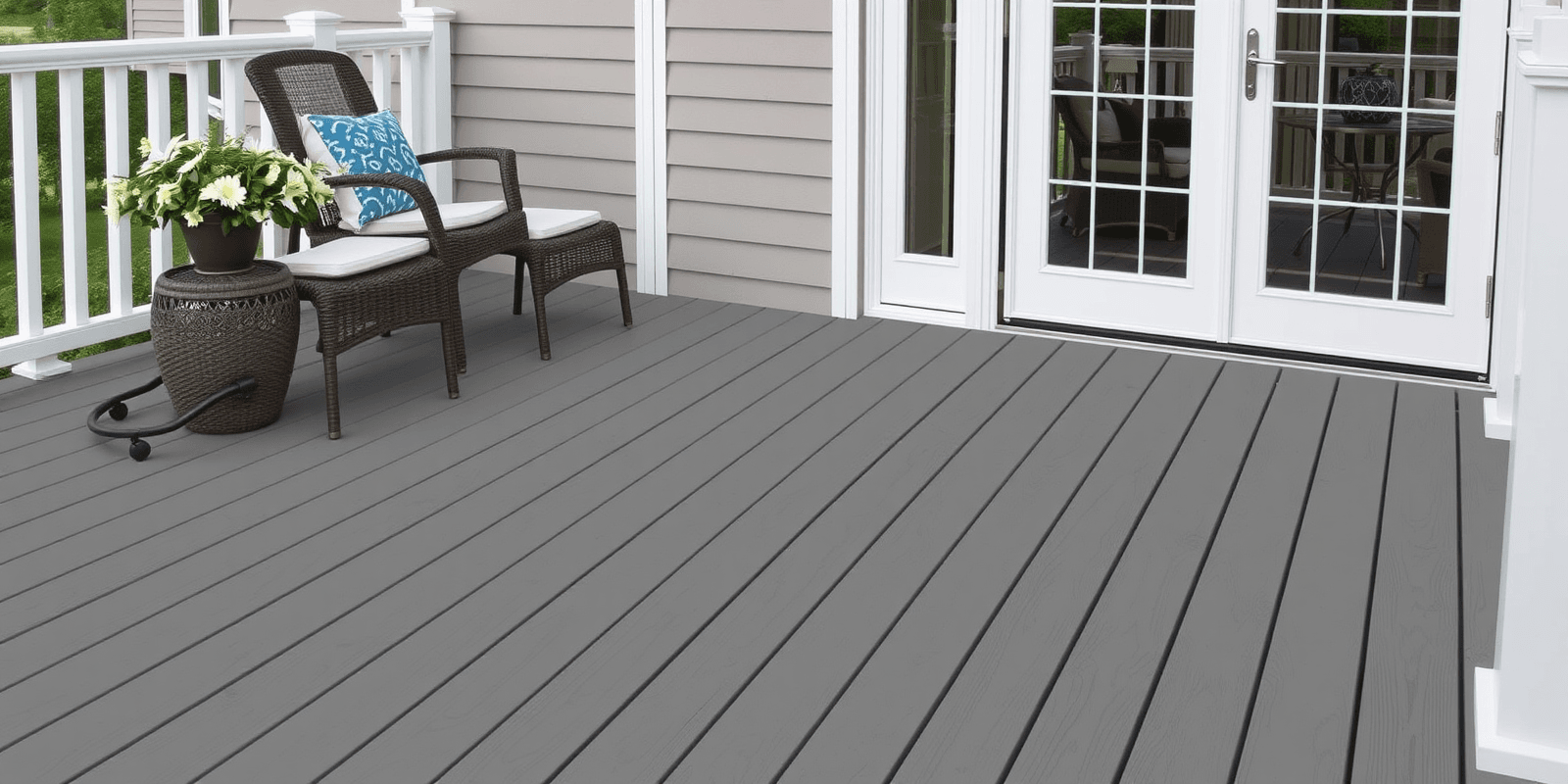 Elevate Your Outdoor Space with Veranda Armor Guard Nantucket Gray Grooved Edge Composite Decking