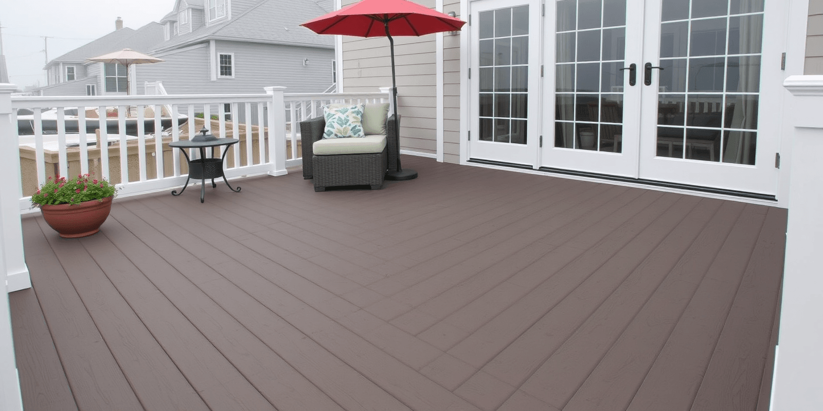 Elevating Coastal Living with Trex Enhance Composite Decking at Foggy Wharf